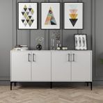 Variant Mobilya Variant Kiev 160CM Konsol - Beyaz / Beyaz - 78 x 160 x 35 cm