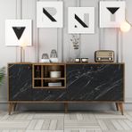 Variant Mobilya Variant Napoli Konsol - Siyah Mermer - 180 x 82 x 35 cm
