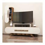 Variant Rose Ceviz-Beyaz Duvar Raflı Tv Ünitesi