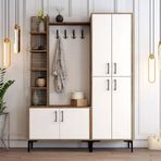 Variant Viyana Da Ceviz Beyaz Portmanto