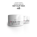 VARİUS PROFESYONEL Saç Şekillendirici Mat Clay Wax 100 ml Mat Ve Güçtü Tutuş Matte Clay Stylıng - 2 Adet