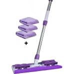 Varivas ( 3 Adet Yedek Bez Hediyeli ) Yer Mopu Fayans Duvar Yüzey Temizlik Mikrofiber Mandallı Sihirli Mop