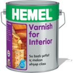 Varnish For Interior - 0.75 Litre - Şeffaf - Su Bazlı Iç Cephe Ahşap Cilası - 107 Adet