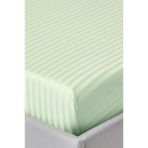 Varol %100 Pamuk Saten Stripe Tek Kişilik Lastikli Çarşaf Takımı – 30 Cm – 1 Yastık Kılıfı