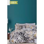 Varol 250 Tc Bambu Karışımlı Pamuk Saten Nevresim Takımı – Çift Kişilik - Lecce - Renkli - 200 x 220 cm