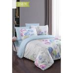 Varol 250 Tc Bambu Karışımlı Pamuk Saten Nevresim Takımı – Çift Kişilik - Nice - Renkli - 200 x 220 cm