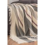 Varol 4 Katlı %100 Pamuk Müslin Pike & Yatak Örtüsü – 230X250 cm - Gri - 230 x 250 cm