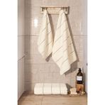Varol Kare Micro Cotton Banyo Havlusu 90X150CM - 90 x 150 cm - Krem