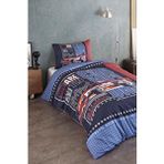 Varol Laura Home %100 Pamuk Saten Genç Nevresim Takımı - Race Çok Renkli