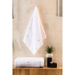 Varol Love Serisi Nakışlı Micro Cotton Banyo Havlu Seti - Standart - Lila