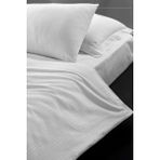 Varol Risus Serisi Otel Çarşafı 240X280 83 Tel - Beyaz - 240 x 280