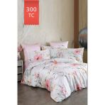 Varol Royal Saten 300Tc Nevresim Takımı (Çift Nevresimli) Family Size - Stella