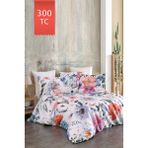 Varol Royal Saten Çift Kişilik 300TC Nevresim Takımı - Miranda - Renkli - 200 x 220 cm