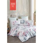 Varol Royal Saten Tek Kişilik 300TC Nevresim Takımı - Rosalinda - Renkli - 160 x 220 cm