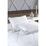 Varol Soft Dört Mevsim Deluxe Beyaz Yastık 50 x 70 cm Antibakteriyel Mikro Elyaf Dolgu Silikon