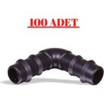 Varsakaca 16 x 16 Kurtağzı Dirsek Plastik Damlama 100LÜ Paket
