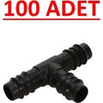 Varsakaca 16X16X16 Kurtağzı Te Plastik Damlama 100LÜ Paket - 16 x 16 mm