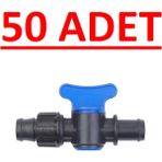 Varsakaca Somunlu Conta Çıkışlı Mini Vana Damlama 50Lİ Paket - 1”