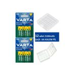 Varta 12 Adet 2100mah Şarjlı Aa Kalem Pil+pil Kutusu