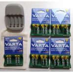 Varta 16 Adet Varta 2100MAH +4 Adet Varta 800MAH Aaa Ince Pil+Ikea Stenkol Otomatik Şarj Aleti (Aa-Aaa)+Saklama Kesesi