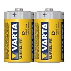 Varta 2020 Superlife D Size Shrink 2'li Büyük Boy Pil