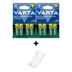 Varta 2100 mAh Şarjlı AA Kalem Pil 8'li + Pil Kutusu