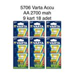 Varta 2700 Mah Aa Şarjlı Pil 18 Adet