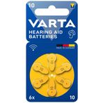 Varta 393576 V10 İşitme Cihazları için Düğme Piller 6 adet