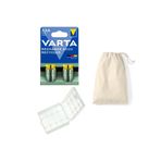 Varta 4 Adet Ready To Use 800mah Ni-mh Aaa Şarjlı Ince Pil Pil Saklama Kutusu Kese Hediye