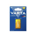 Varta 4122 Longlife Alkalin 9V Alkalin Pil Tekli Paket (Blister)