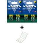 Varta 8 Adet 1000 Mah Aaa Şarjlı Ince Kalem Pil Saklama Kutusu Hediyeli - 8'li