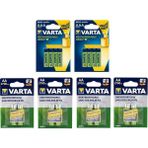 Varta 8 x 2700 Mah AA + 8 x 800 Mah AAA Şarjlı Pil