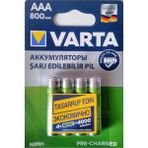 Varta 800 mAh Ni-Mh AAA Şarjlı Pil 4'lü Paket 1,2 V Güçlü Performans ve Uzun Ömür