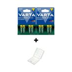 Varta 800 mAh Şarjlı AAA İnce Kalem Pil 8'li + Pil Kutusu