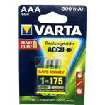 Varta 800mA AAA NiMH Şarjlı İnce Kalem Pil