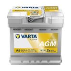Varta A9 12V 50Ah 540A Dynamic Start Stop Agm Akü (Üretim Tarihi:2025)
