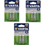 Varta Aa 1600 Mah Recharge Accu Phone Şarjlı 2'li Kalem Pil 3 Paket