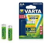 Varta AA 2.600 mAh Ready 2 Use - 2'li Şarjlı Kalem Pil
