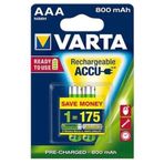 Varta AAA 800 mAh Ready 2 Use - 2'li Şarjlı İnce Pil