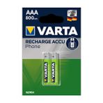Varta Aaa 800 Mah Recharge Accu Phone Şarjlı 2'li Ince Kalem Pil 1 Paket