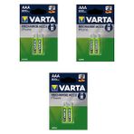 Varta AAA 800 mAh Şarjlı Pil 1,2 V Ni-Mh 6'lı Yüksek Performanslı İnce Kalem Pil Seti