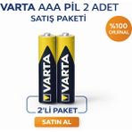 Varta Aaa Ince Kalem Pil 1.5V Super Heavy Duty R03 Çinko Karbon 2li 1 Paket - 00