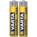 Varta Aaa Süperlife 2 Adet 1 Adet Gri İnce Kalem Pil
