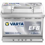Varta Akü 12V 60 Ah Amper 680A Cca Start&Stop Dynamic Efb N60