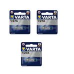 Varta Alkaline V27a 12v Tekli Pil 3 Paket
