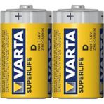 Varta Büyük Pil 2 'li- Kalın Pil - Size D