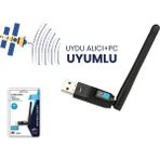 Varta Concord W-7 300MBPS USB Antenli Uydu Alıcılı+ Pc Wifi Kablosuz Alıcı Adaptör MTK7601 Chipset Wlan