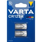 VARTA CR123A Lityum Yuvarlak Hücre Piller, 2 Adet, 3 V, Elektronik Küçük Cihazlar için Özel Piller, Uzun Ömürlü, En Yüksek