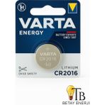 Varta CR2016 Lithium 3V Ince Düğme Pil - 1 Adet