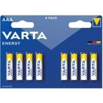 Varta Energy 4103 AAA Alkalin İnce Kalem Pil 8'li